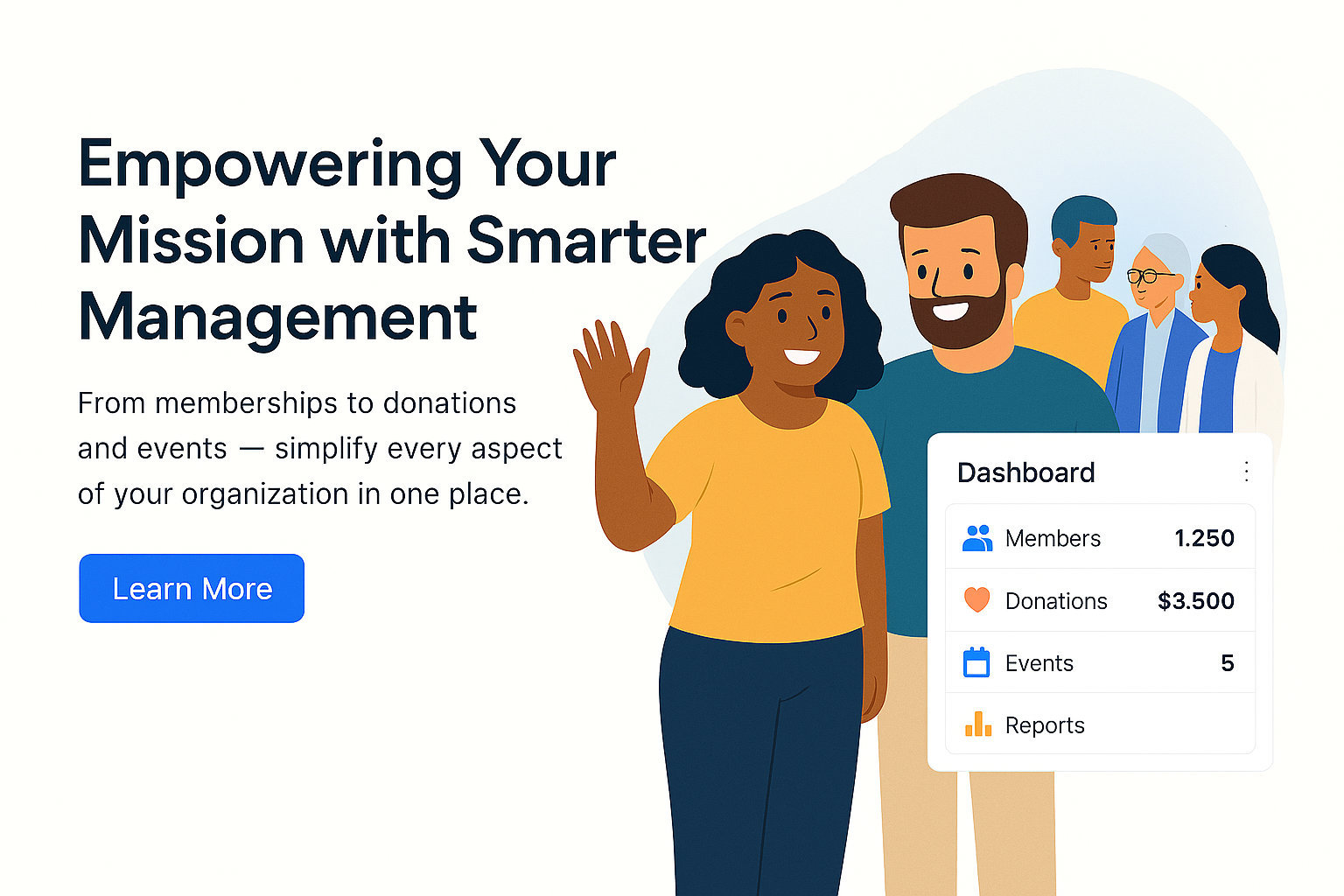 Sanstha Dashboard Illustration